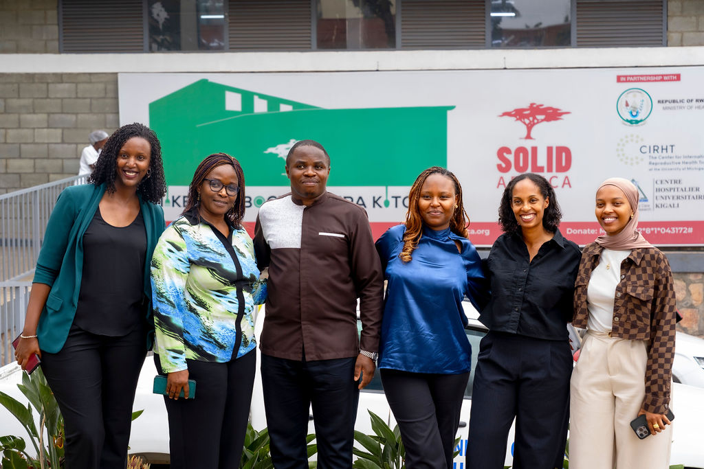 The visiting Ishyo team photographed at the Solid’Africa Gikondo Kitchen