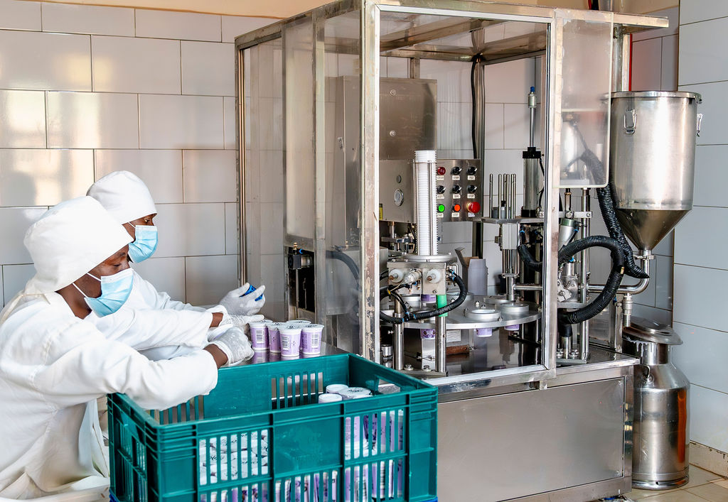 Inside the Ishyo Foods yoghurt and jam production facility