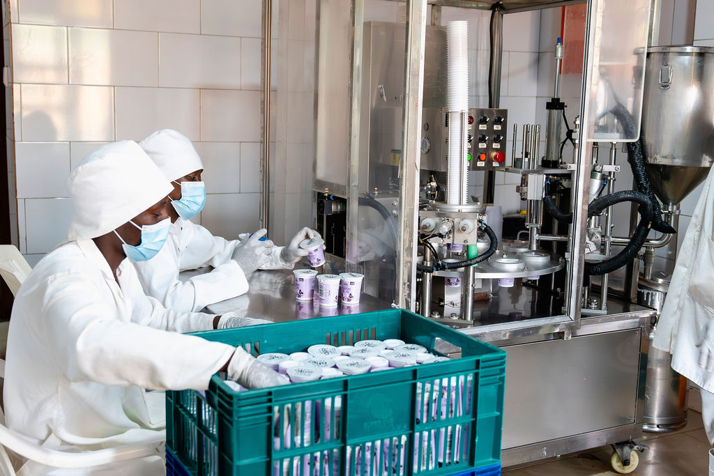 Inside the Ishyo Foods yoghurt and jam production facility