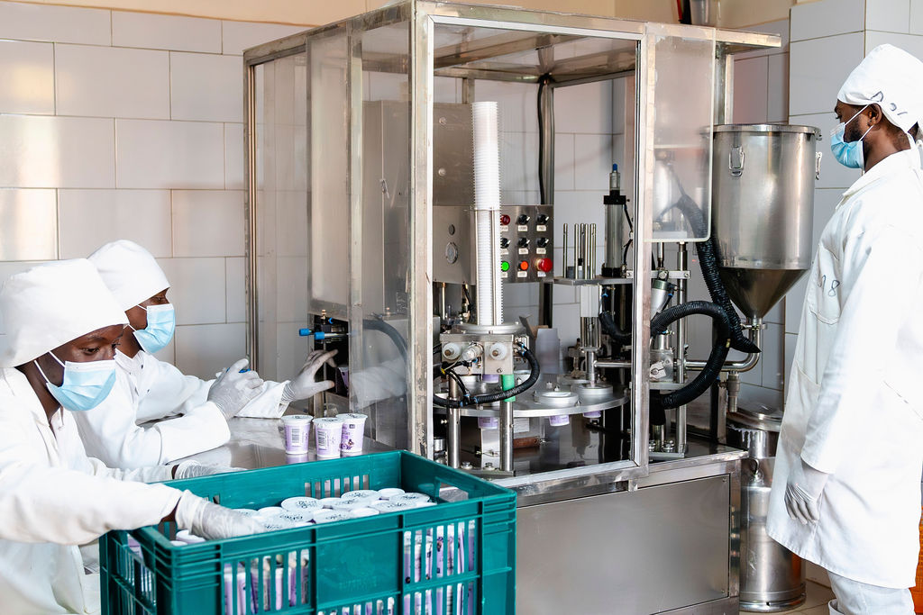Inside the Ishyo Foods yoghurt and jam production facility