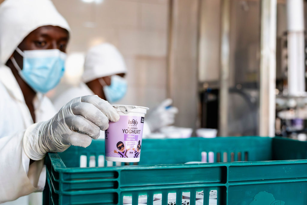 Inside the Ishyo Foods yoghurt and jam production facility