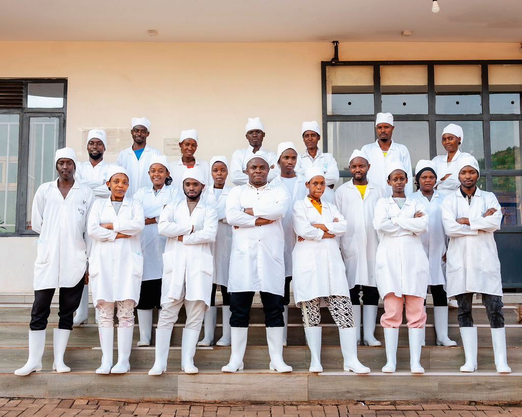 A member of the Ishyo Foods team