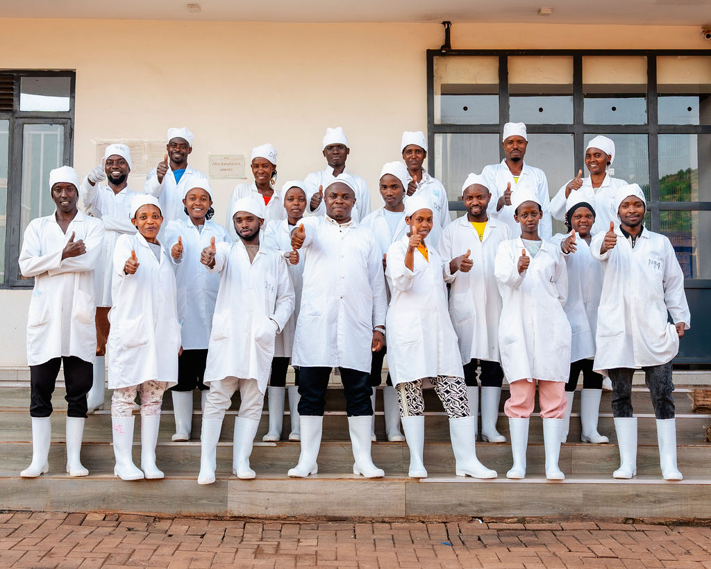 A member of the Ishyo Foods team