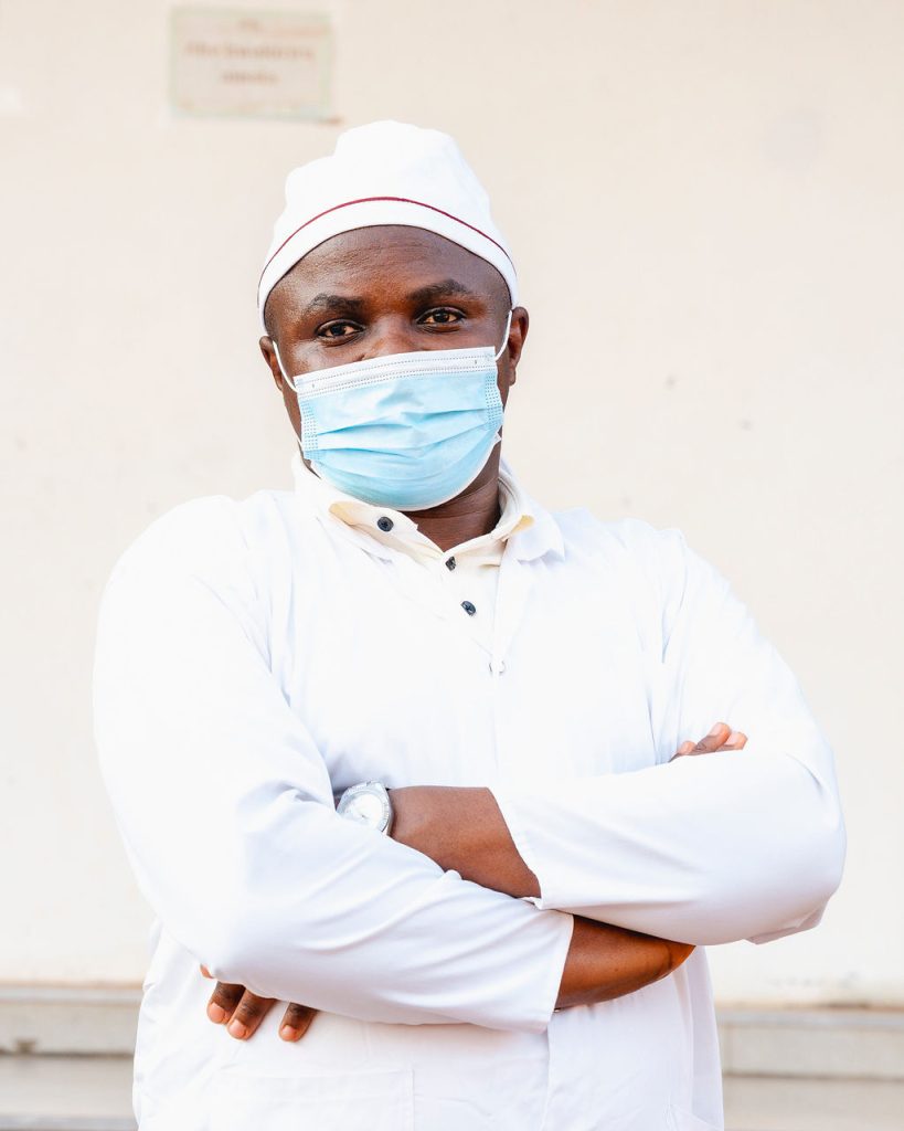 A member of the Ishyo Foods team