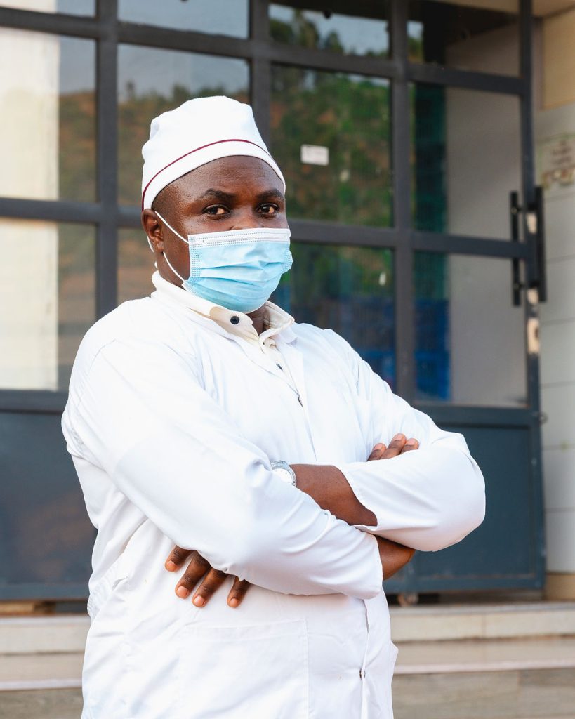 A member of the Ishyo Foods team